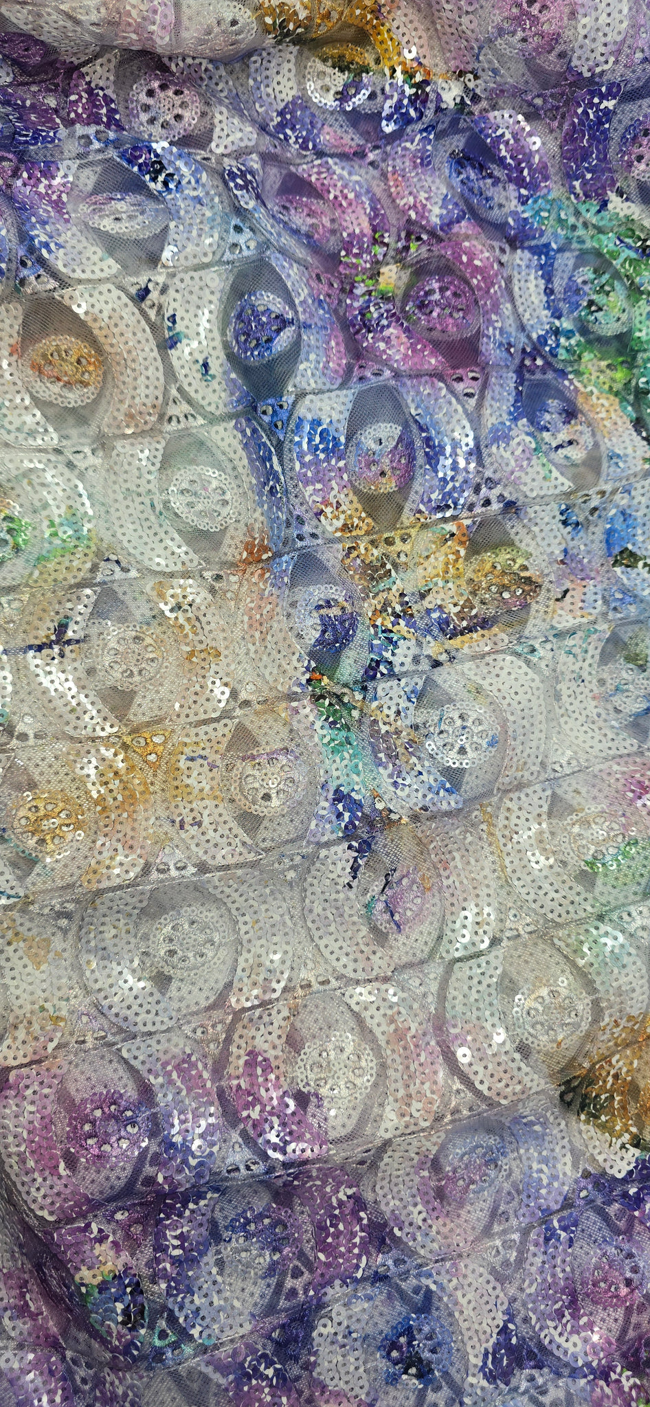 Ocassion Lace: Multi-Colour Sequinned Net Lace