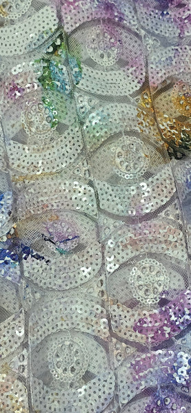 Ocassion Lace: Multi-Colour Sequinned Net Lace