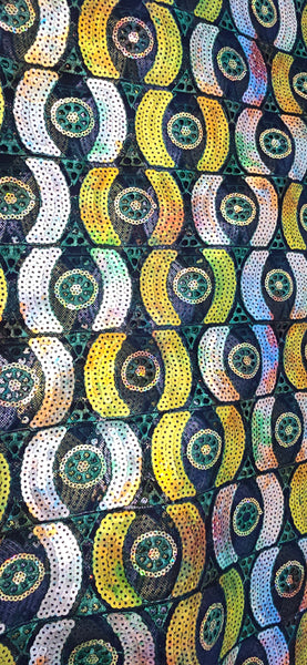 Ocassion Lace: Multi-Colour Sequinned Net Lace