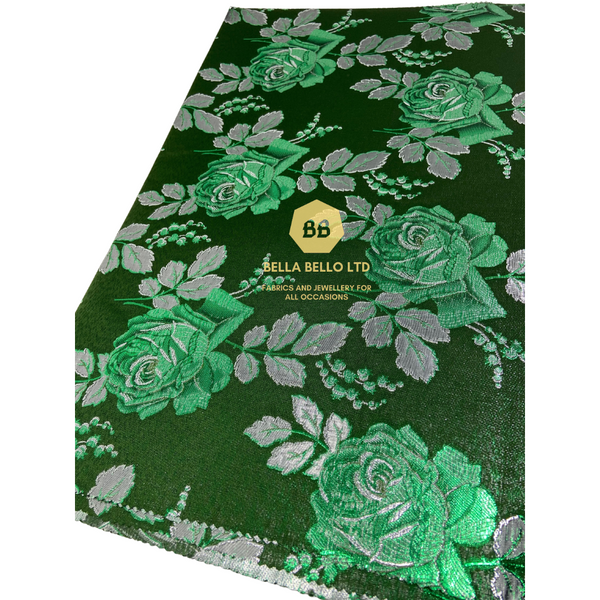 HoH Sego Gele and Ipele in Green and Silver