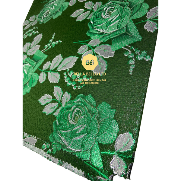 HoH Sego Gele and Ipele in Green and Silver