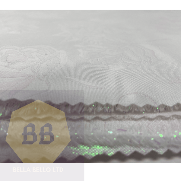HoH Grandmaster Sego Gele and Ipele in Iridescent White