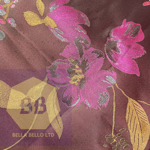 HoH Grandmaster Sego Gele and Ipele in Deep Coffee, Pink and Gold