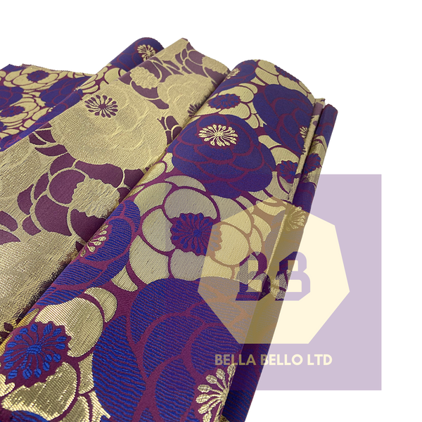 Sego Gele in Gold and Purple