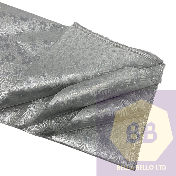 HoH Sego Gele and Ipele in Silver and Gray