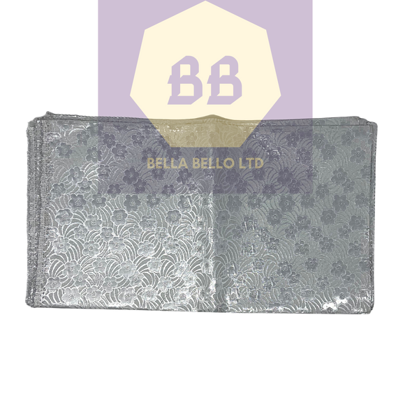 HoH Sego Gele and Ipele in Silver and Gray