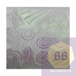 HoH Sego Gele in Silver with iridescent swirls