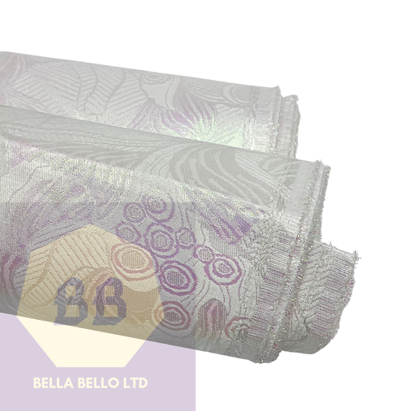 HoH Sego Gele in Silver with iridescent swirls