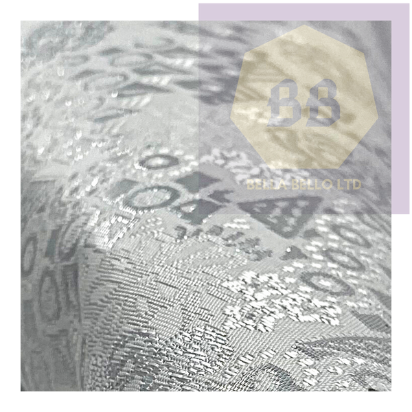HoH Sego Gele and Ipele in Silver with Star Dust Gray