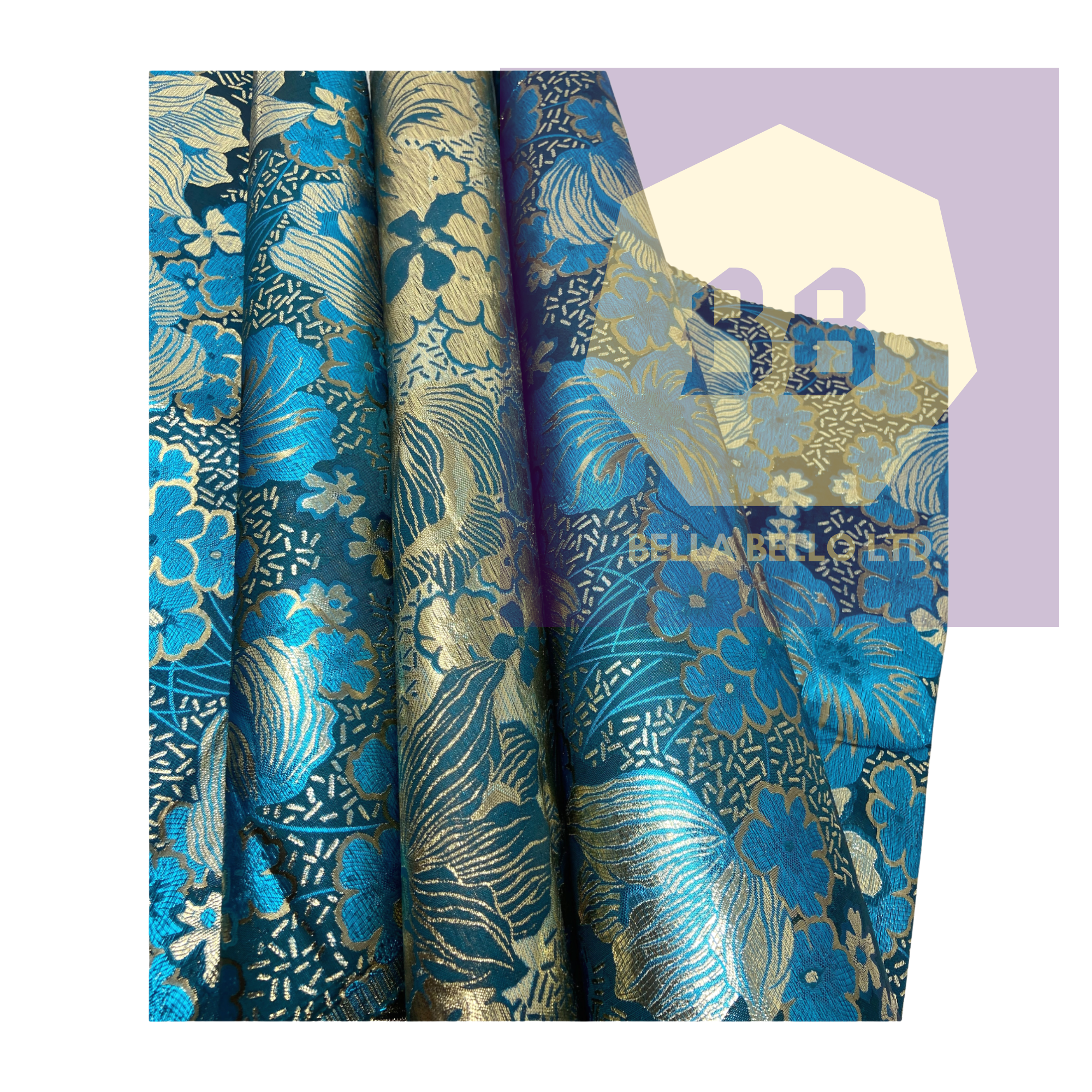HoH Grandmaster Sego Gele and Ipele in Teal Blue and Gold